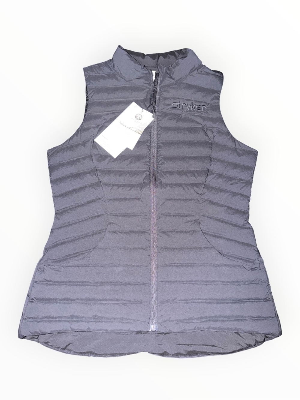 Lululemon NWT Pack It Down Vest Size 8 Black Stryker Logo Packable Puffer